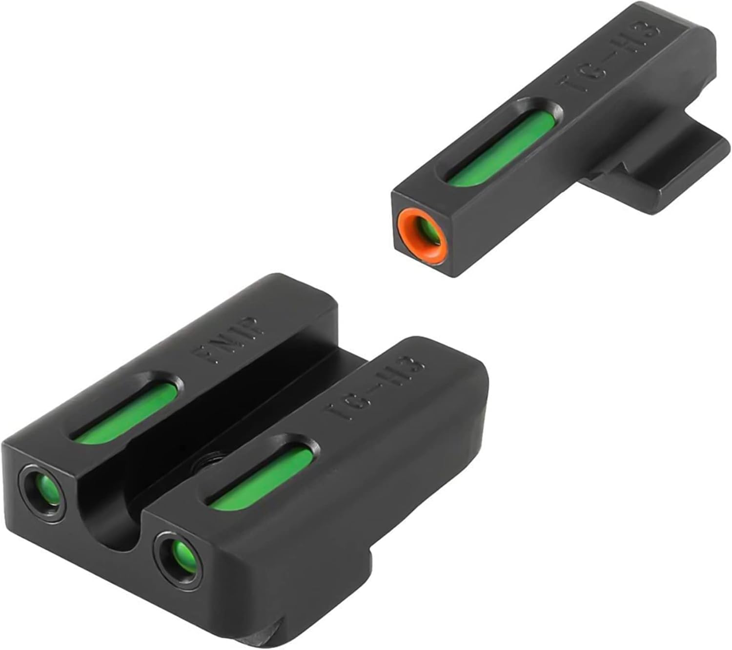 Truglo TFX PRO Handgun Sight, Glowing Shock Proof Tritium and Fiber Optic Night Sight for Handguns, Compact, Durable, and Snag Free Sight