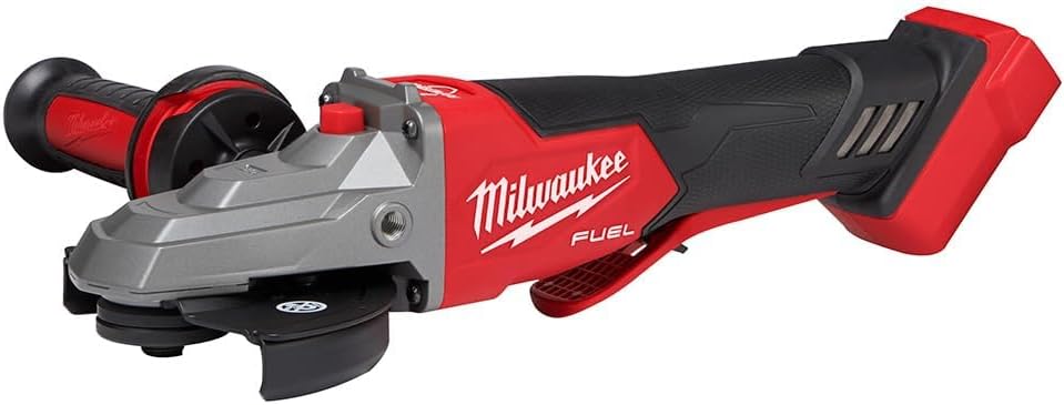 Milwaukee M18 FUEL 18-Volt Lithium-Ion Brushless Cordless 5 in. Flathead Braking Grinder with Paddle Switch No-Lock (Tool-Only)