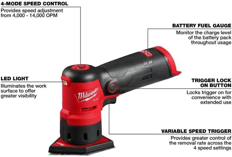 Milwaukee Electric - M12 Fuel Orbital Detail Sander