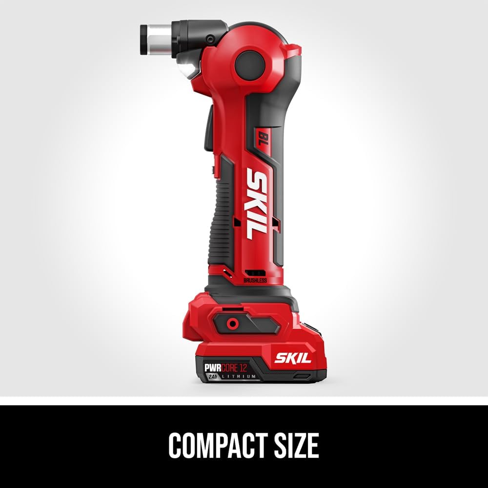 SKIL PWR CORE 12 Brushless 12V Auto Hammer Kit, Includes 2.0Ah USB-C Battery and 20W USB-C Charger - AH6552A-11