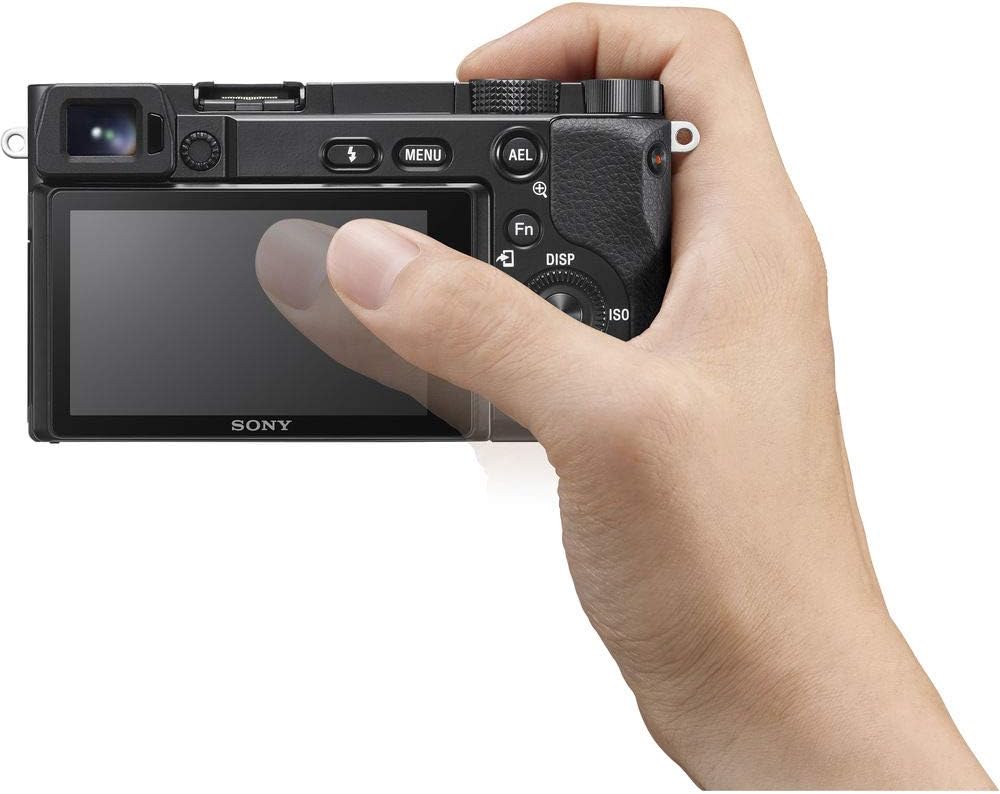Sony Alpha A6100 Mirrorless Camera with 16-50mm Zoom Lens, Black (ILCE6100L/B)