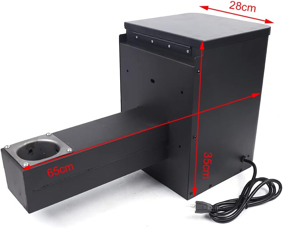 Pellet BBQ Smoker Hopper Assembly Kit, Digital Temperature Controller Electric Wood Pellet Smoker Grill Part for BBQ, Smoke, Bake, Roast, Braise, Grill