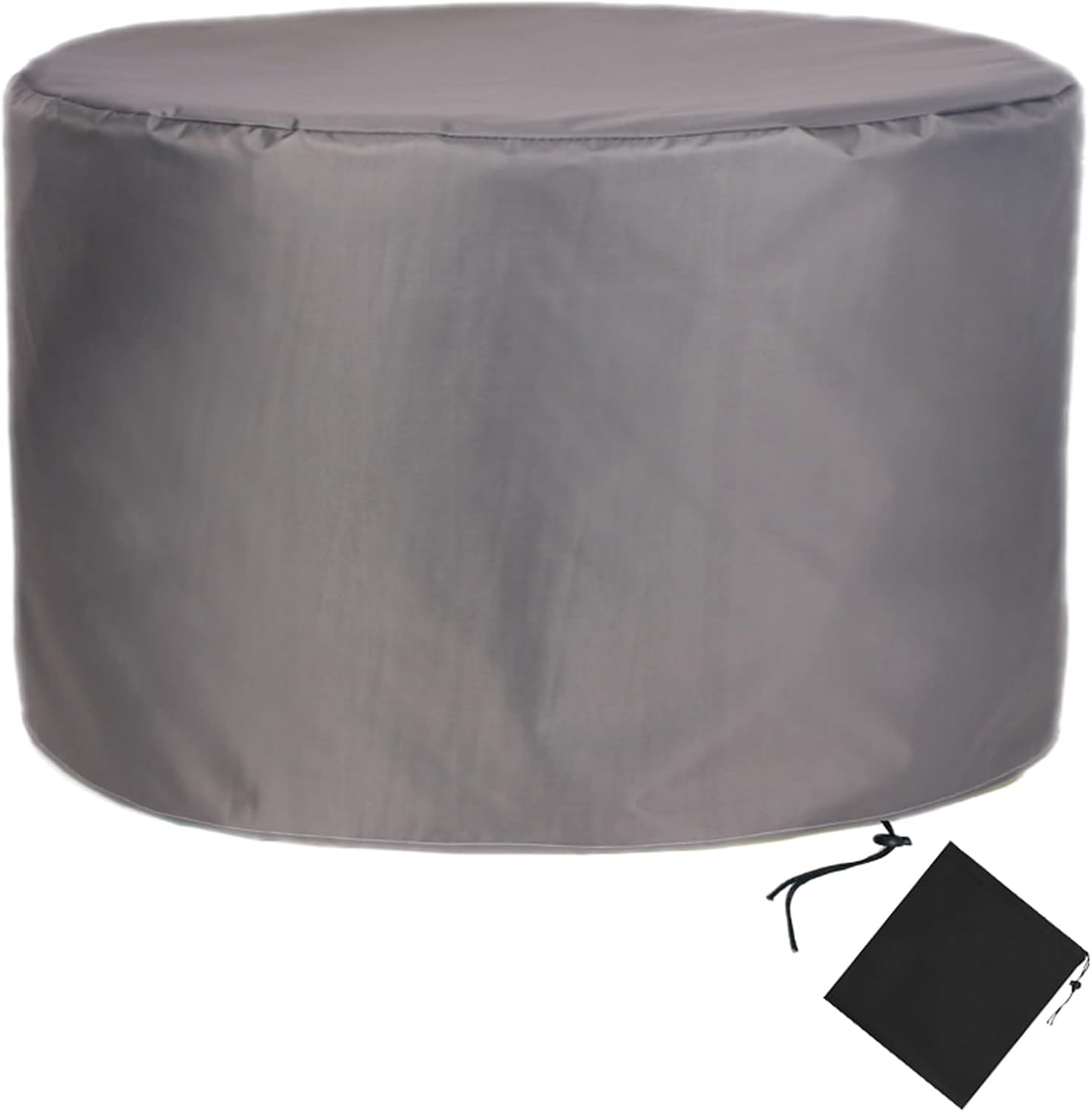 YSUEFIJO Patio Furniture Cover Dark Grey 150x35in Garden Furniture Covers Waterproof Round Table Cover 420D Oxford Fabric Anti-UV Tear-Resistant Easy to Clean for Sofa Dining Table and Chairs
