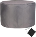 YSUEFIJO Patio Furniture Cover Dark Grey 138x47in Garden Furniture Covers Waterproof Round Table Cover 420D Oxford Fabric Anti-UV Tear-Resistant Easy to Clean for Sofa Dining Table and Chairs