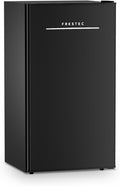3.2 Cu. Ft. Single Door Mini Fridge with Freezer, Adjustable Thermostat, Energy Saving Low Noise Small Refrigerator for Bedroom Office Dorm, Black