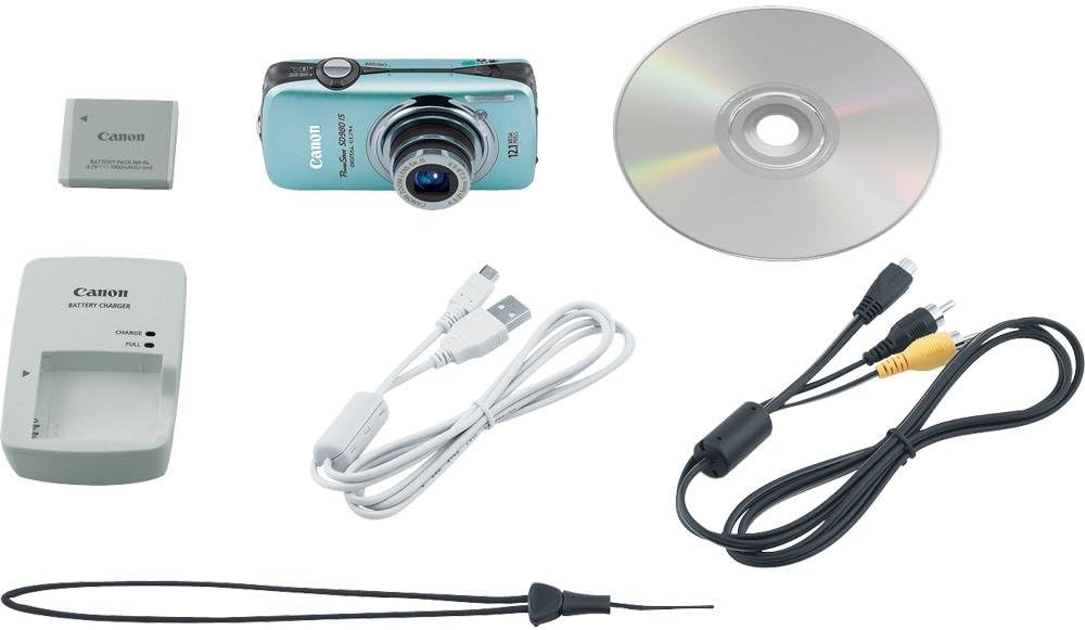 Canon PowerShot SD980IS 12.1MP Digital Camera with 5x Ultra Wide Angle Optical Image Stabilized Zoom and 3-inch LCD (Blue)