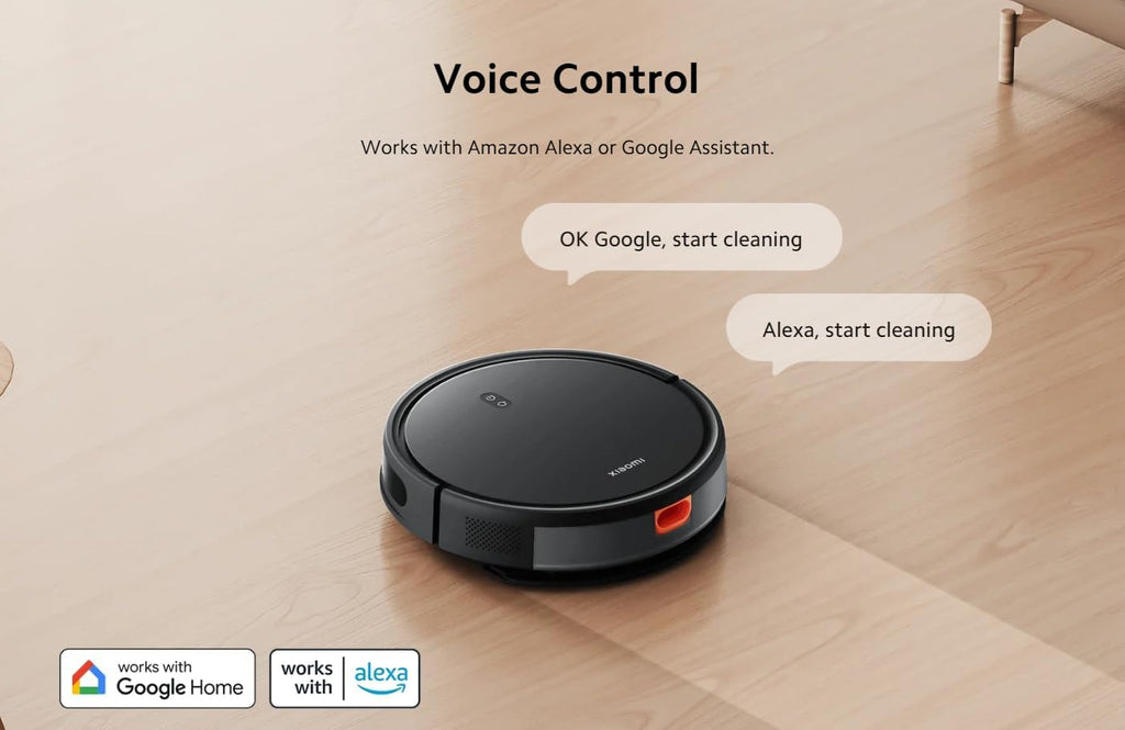 Xiaomi Robot Vacuum E10C, 3500Pa Powerful Suction Fan Blower, Combination of Multiple sensors, App Control, Smart Water Tank, Black