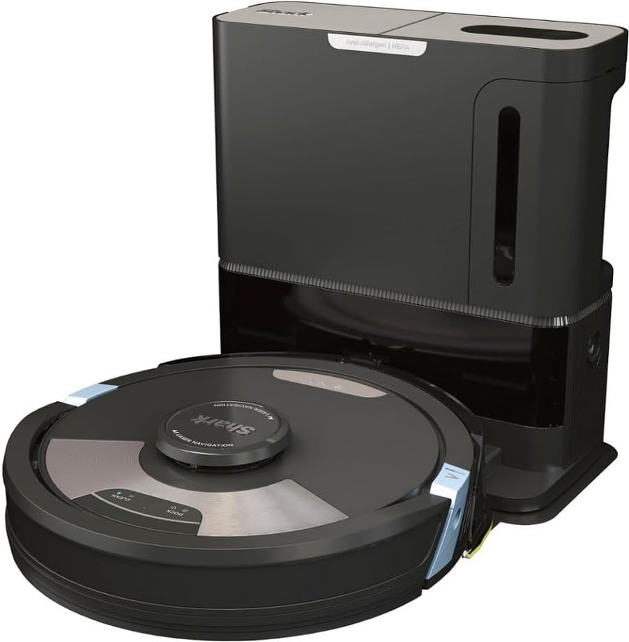 Shark AI Ultra 2in1 Robot Vacuum & Mop with Sonic Mopping, Matrix Clean, Home Mapping, HEPA Bagless Self Empty Base, CleanEdge Technology, for Pet Hair, Wifi, Works with Alexa, Black/Silver (Renewed)