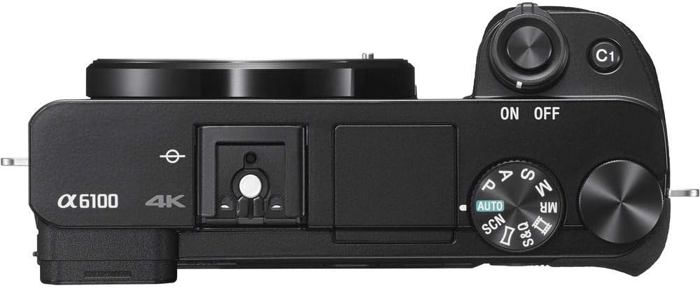 Sony Alpha A6100 Mirrorless Camera with 16-50mm Zoom Lens, Black (ILCE6100L/B)