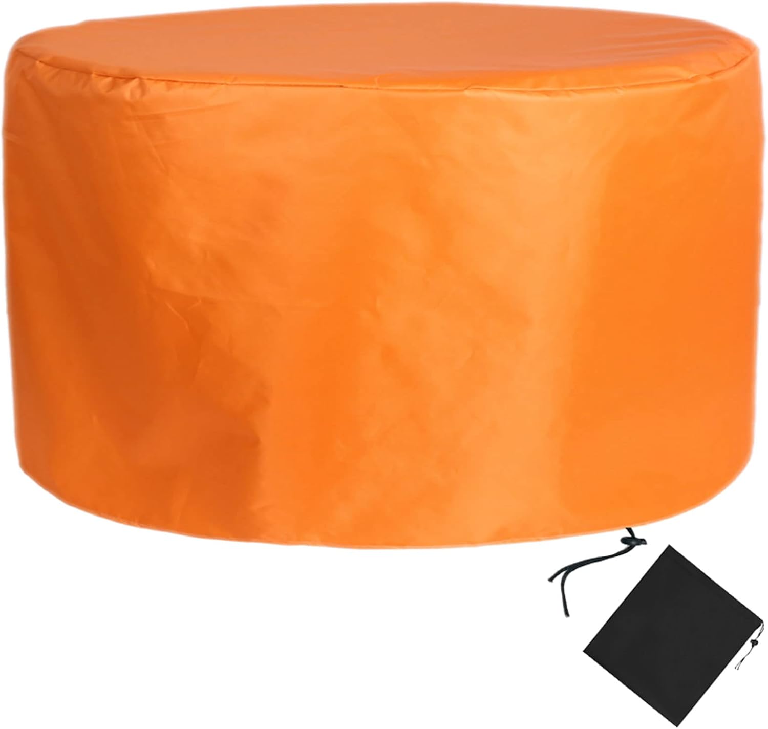 YSUEFIJO Patio Furniture Cover Orange 150x35in Garden Furniture Covers Waterproof Round Table Cover 420D Oxford Fabric Anti-UV Tear-Resistant Easy to Clean for Sofa Dining Table and Chairs