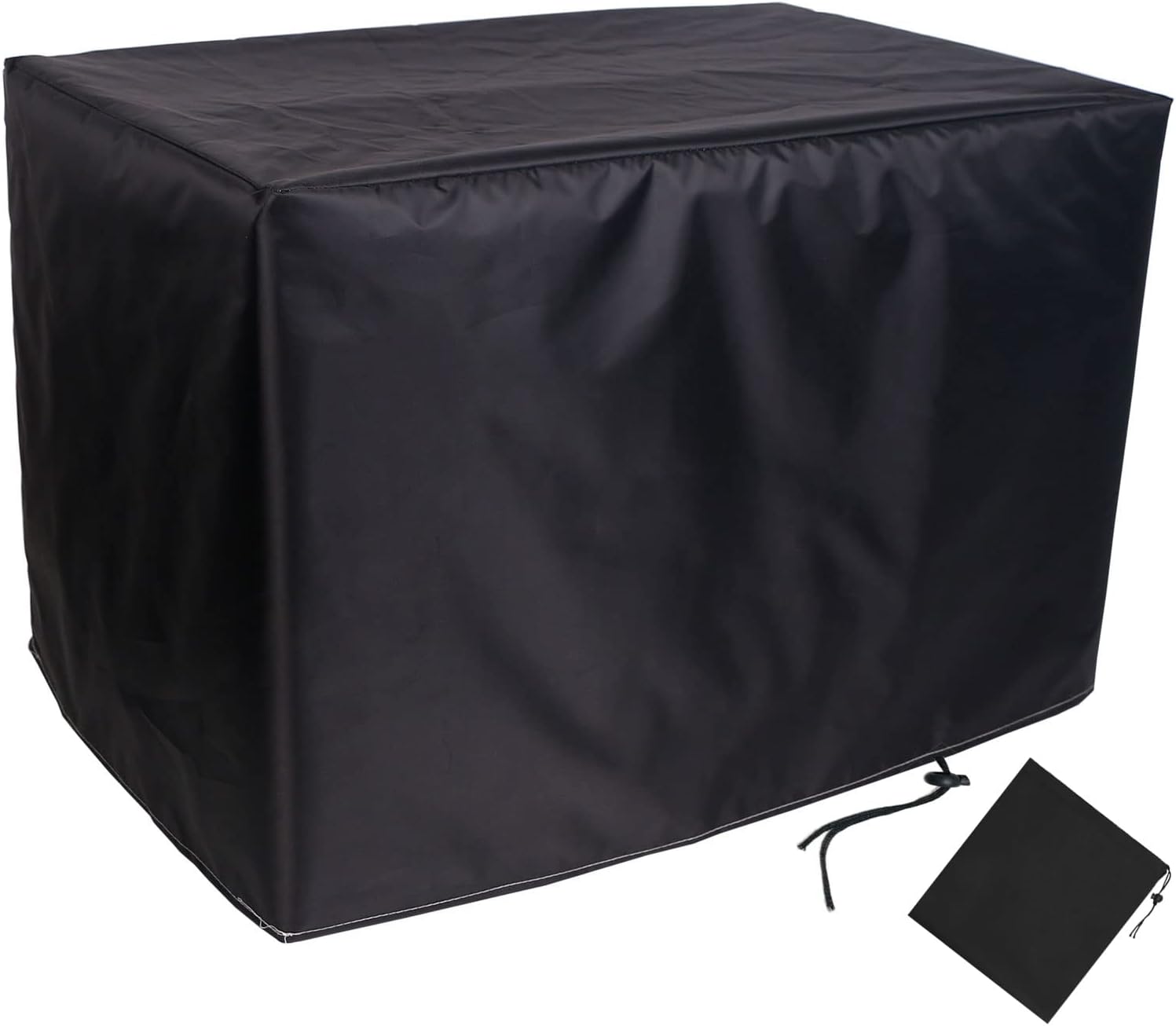 YSUEFIJO Patio Furniture Cover Black Waterproof Square 98x98x35in Garden Furniture Covers Waterproof Heavy Duty Rectangle 420D Oxford Fabric for Outdoor Veranda Dining Table and Chairs Sofa