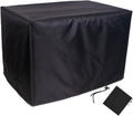 YSUEFIJO Patio Furniture Cover Black Waterproof Square 138x102x35in Garden Furniture Covers Waterproof Heavy Duty Rectangle 420D Oxford Fabric for Outdoor Veranda Dining Table and Chairs Sofa