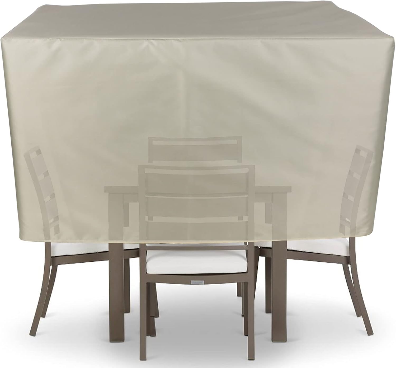 YSUEFIJO Patio Furniture Cover Rectangle 138x102x28in Garden Furniture Covers Waterproof for Rectangle Square Sofa Dining Table and Chairs, Beige Durable 420D Oxford Fabric with Storage Bag