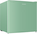 BANGSON 1.7 Cu.Ft Mini Fridge with Freezer for Dorm, Compact Refrigerator Office, Energy Saving Small Fridge Reversible Single Door, Low Noise for Bedroom Small Apartment, Green