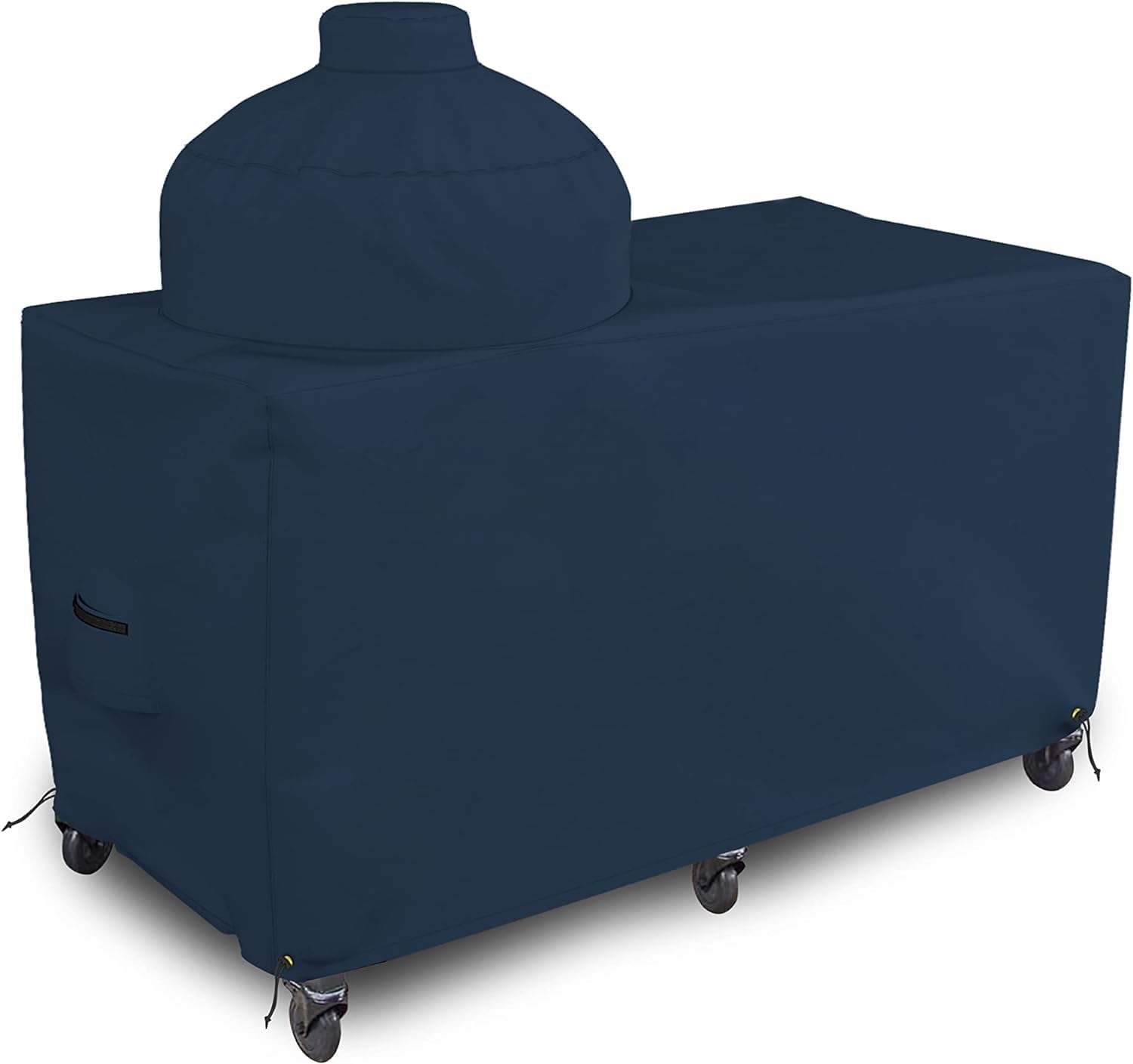 Covers & all Big Egg Grill Cover, 12 Oz Waterproof UV & Weather Resistant, PVC Coated Outdoor Cover with Air Vents & Drawstrings (60' L x 36' D x 50' H, Blue)