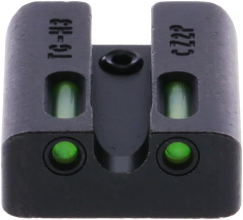 Truglo TFX PRO Handgun Sight, Glowing Shock Proof Tritium and Fiber Optic Night Sight for Handguns, Compact, Durable, and Snag Free Sight