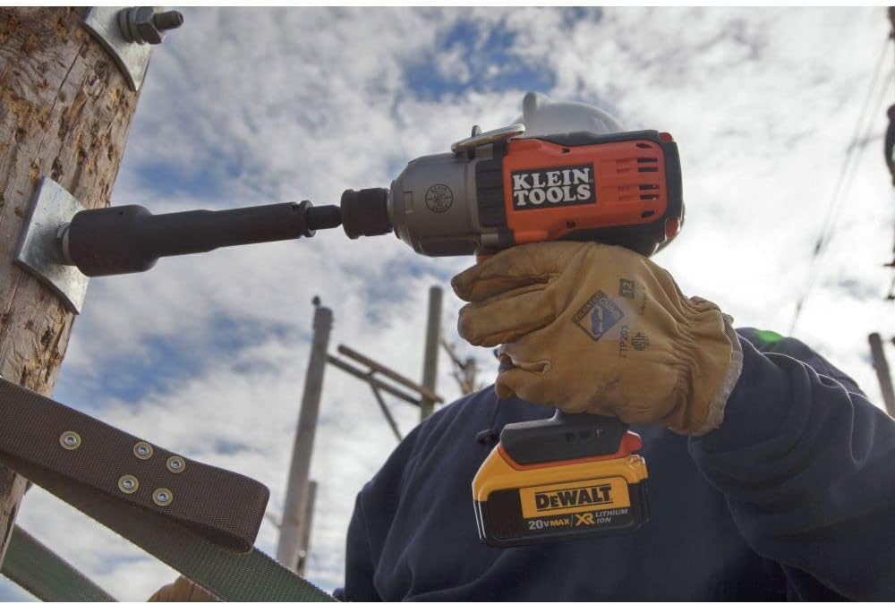 Klein Tools BAT20-716 Battery-Operated Impact Wrench, 7/16-Inch, Tool Only