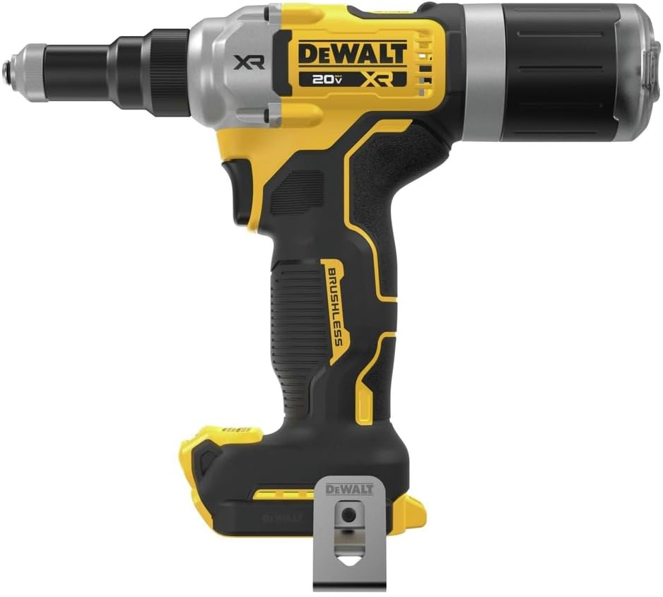 DEWALT 20V MAX XR Cordless Rivet Tool, 1/4', Bare Tool Only (DCF414B)