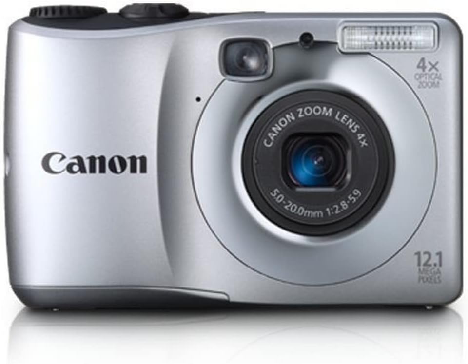 Canon Powershot A1200 12.1 MP Digital Camera with 4x Optical Zoom (Silver) (OLD MODEL) (Renewed)
