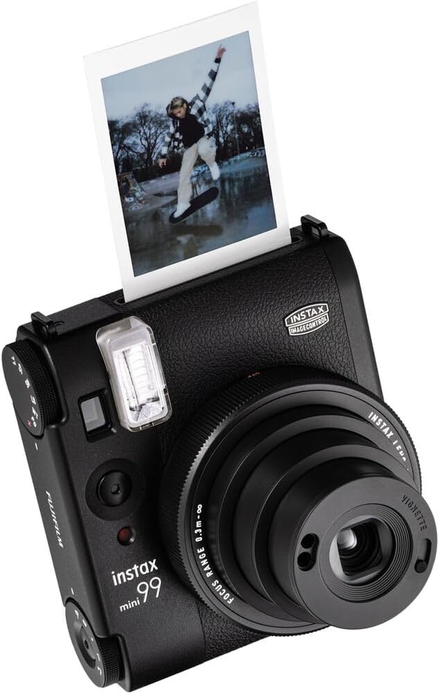 Fujifilm Instax Mini 99 Instant Camera Bundle with Fuji Instax Mini Instant Film Value Pack (60 Sheets) + Carrying Case - Brown + Photo Album – 64 Pockets + More