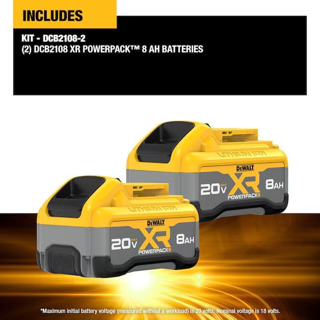 DEWALT 20 -Volt 2 -Pack Lithium-ion (8 Ah 8 Ah Battery and Charger)