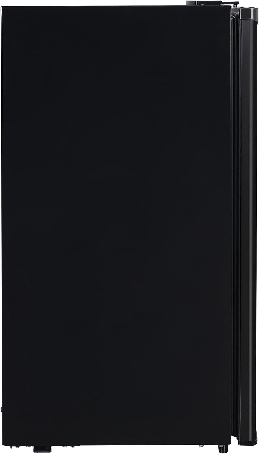 ARCTIC CHEF Mini Refrigerator-Freezer Compartment-Adjustable Thermostat Control-Reversible Doors-Ideal for Dorm, Office, RV, Garage, Apartment-Black, 3.2 CU.FT