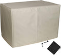 YSUEFIJO Patio Furniture Cover Set Waterproof 138x102x35in Beige Outdoor Garden Furniture Covers Rectangular Square for Table Chairs and Sofa, Tear-Resistant Anti-UV with Black Storage Bag