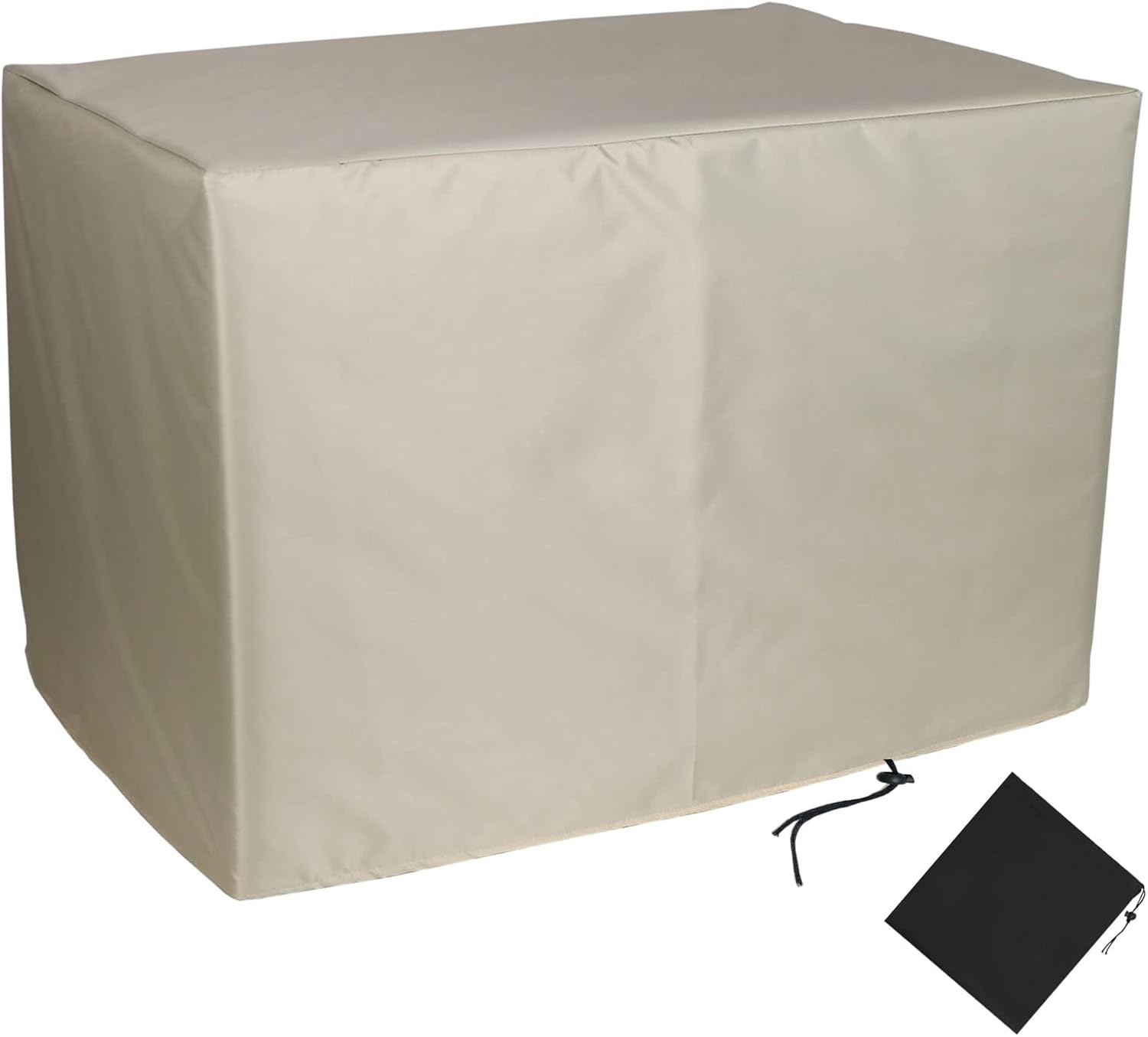 YSUEFIJO Patio Furniture Cover Set Waterproof 126x87x28in Beige Outdoor Garden Furniture Covers Rectangular Square for Table Chairs and Sofa, Tear-Resistant Anti-UV with Black Storage Bag