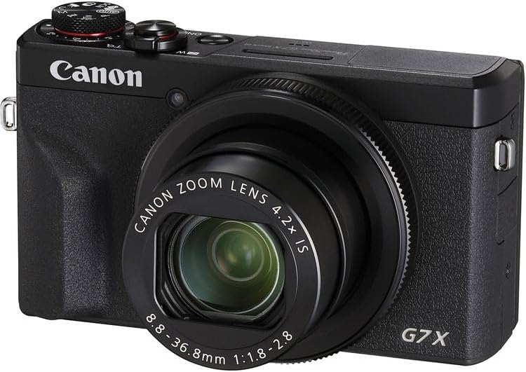 Canon PowerShot G7 X Mark III 20.1MP Digital Point and Shoot Camera, 4.2X Optical Zoom, Black