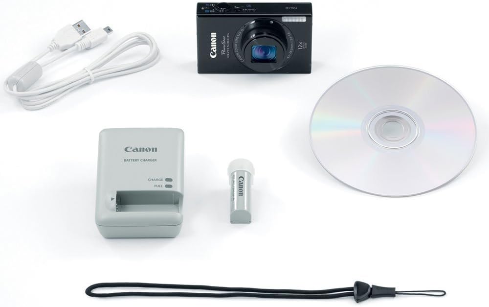 Canon PowerShot ELPH 530 HS 10.1 MP Wi-Fi Enabled CMOS Digital Camera with 12x Optical Image Stabilized Zoom 28mm Wide-Angle Lens with 1080p Full HD Video and 3.2-Inch Touch Panel LCD (Black)