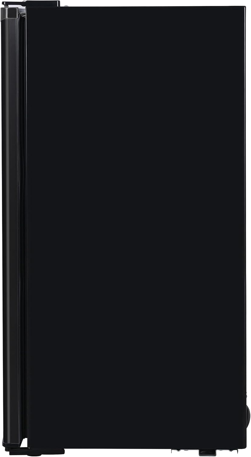 ARCTIC CHEF Mini Refrigerator-Freezer Compartment-Adjustable Thermostat Control-Reversible Doors-Ideal for Dorm, Office, RV, Garage, Apartment-Black, 3.2 CU.FT