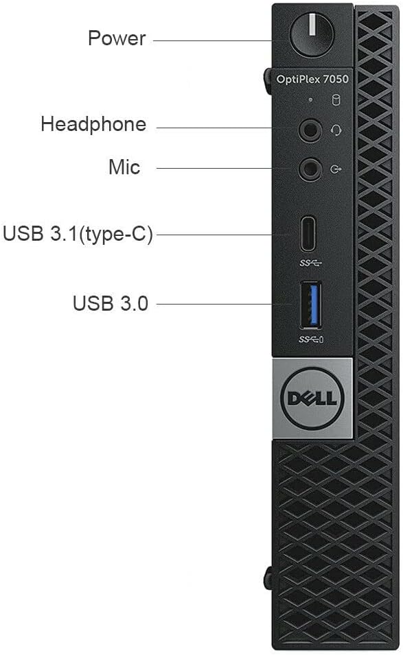 Dell Optiplex 7050 Micro Desktop PC, Intel Core i7-6700T, 32GB RAM, 1TB SSD, WiFi, Win 11 Pro (Renewed)