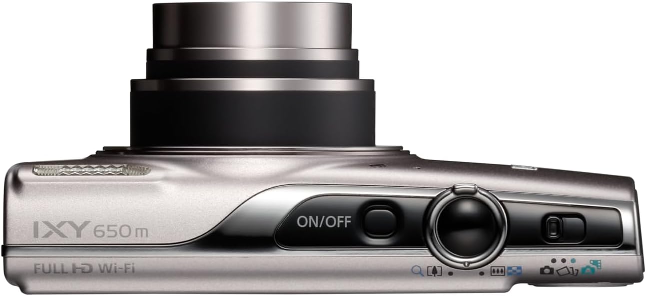 Canon Ixy 650 HS M/PowerShot ELPH 360 HS A (Silver) (International Model) (Renewed)