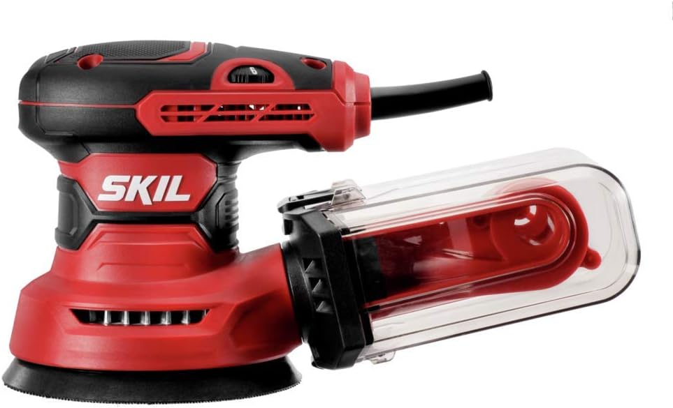 SKIL 5' Random Orbital Sander with Cyclonic Dust Box & 3pc Sanding Sheet - SR211601,Multicolor,(Pack of 4)