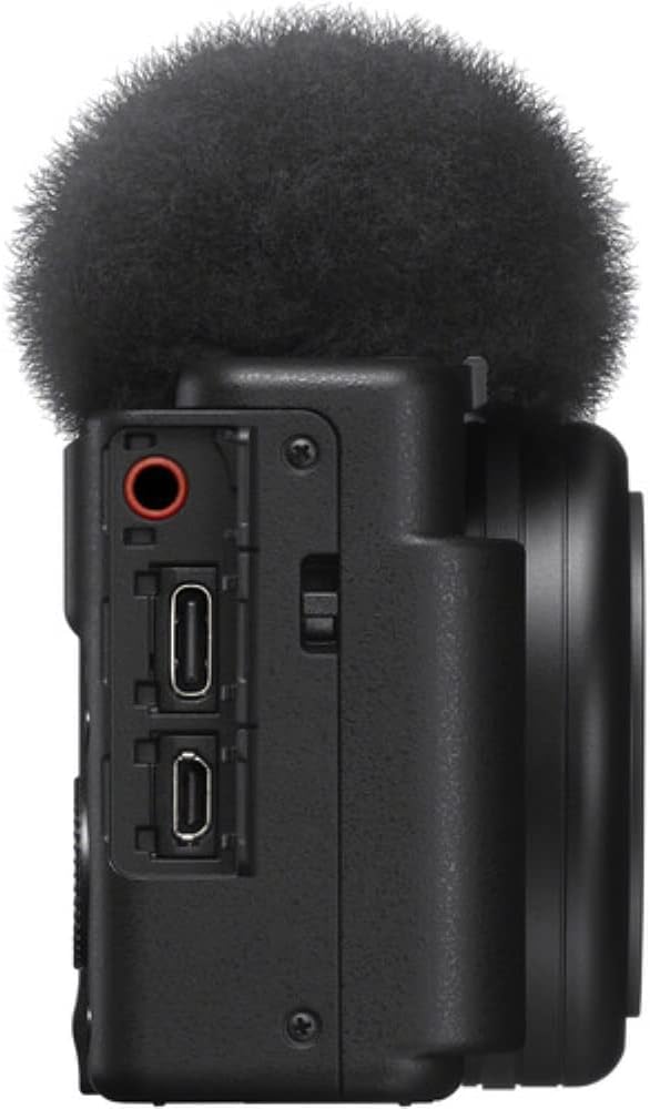Sony ZV-1F Vlogging Camera | Black Bundle with 64GB Memory Card + Cleaning Cloth + 8' Flexipod + Spare Battery & Charger + Camera Bag + 5-Piece Cleaning Kit (8 Items)