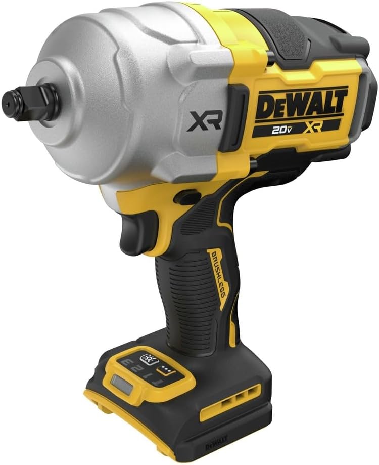 DEWALT 20V MAX Cordless Impact Wrench, 1/2' Hog Ring, High Torque, Brushless, Bare Tool Only (DCF961B)