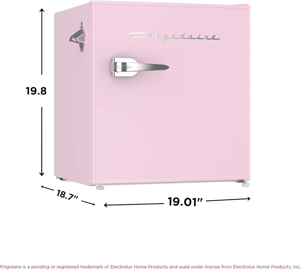 Frigidaire EFR176 1.6 cu. ft. Retro Bar Fridge with Side Bottle Opener (Pink)