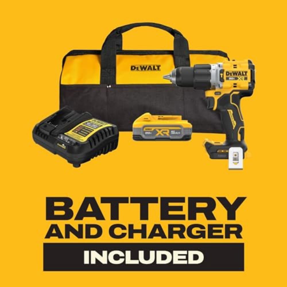 DEWALT 20V MAX Impact Driver, Cordless, 3-Speed, Battery and Charger Included (DCF845P1)