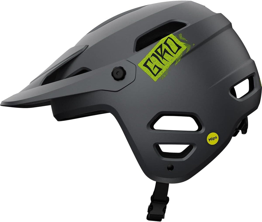 Giro Tyrant Spherical Adult Mountain Cycling Helmet - Matte Metallic Black/Ano Lime, Small (51-55 cm)