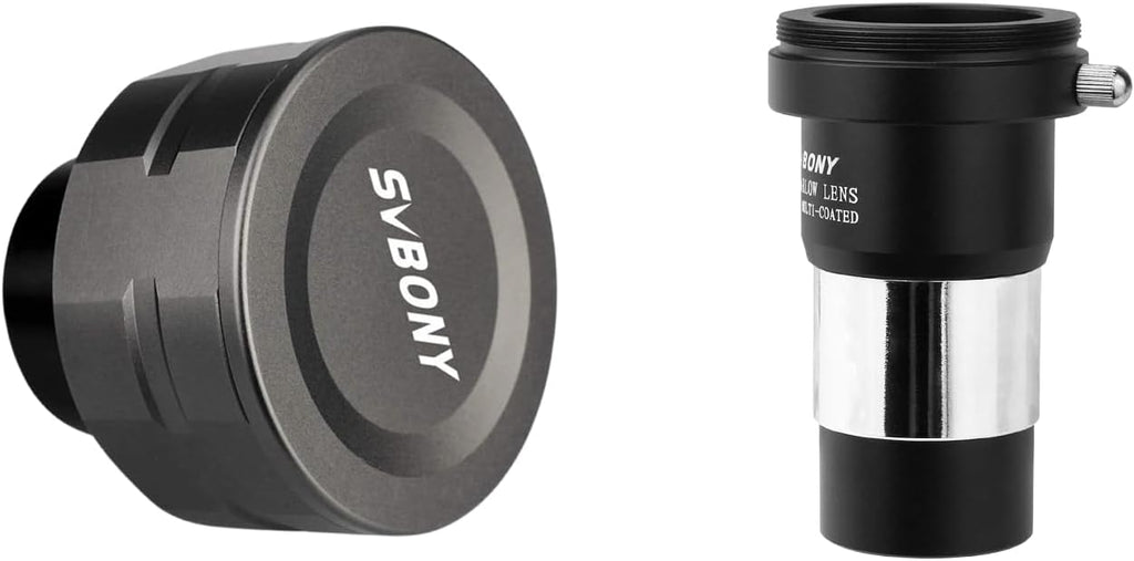 SVBONY SV205 Astrophotography Camera, 1.25' 7.05MP IMX415 Sensor, Built-in Detachable UV/IR Filter, USB3.0 CMOS Telescope Camera with 1.25' Barlow Lens 2X with Multi Coated Broadband Green Film