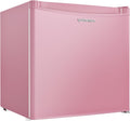 Upstreman 1.7 Cu.ft Mini Fridge with Freezer, Dorm Essentials, Adjustable Thermostat, Energy Saving, Low Noise, Single Door Compact Refrigerator for Dorm, Office, Bedroom, Pink-FR17