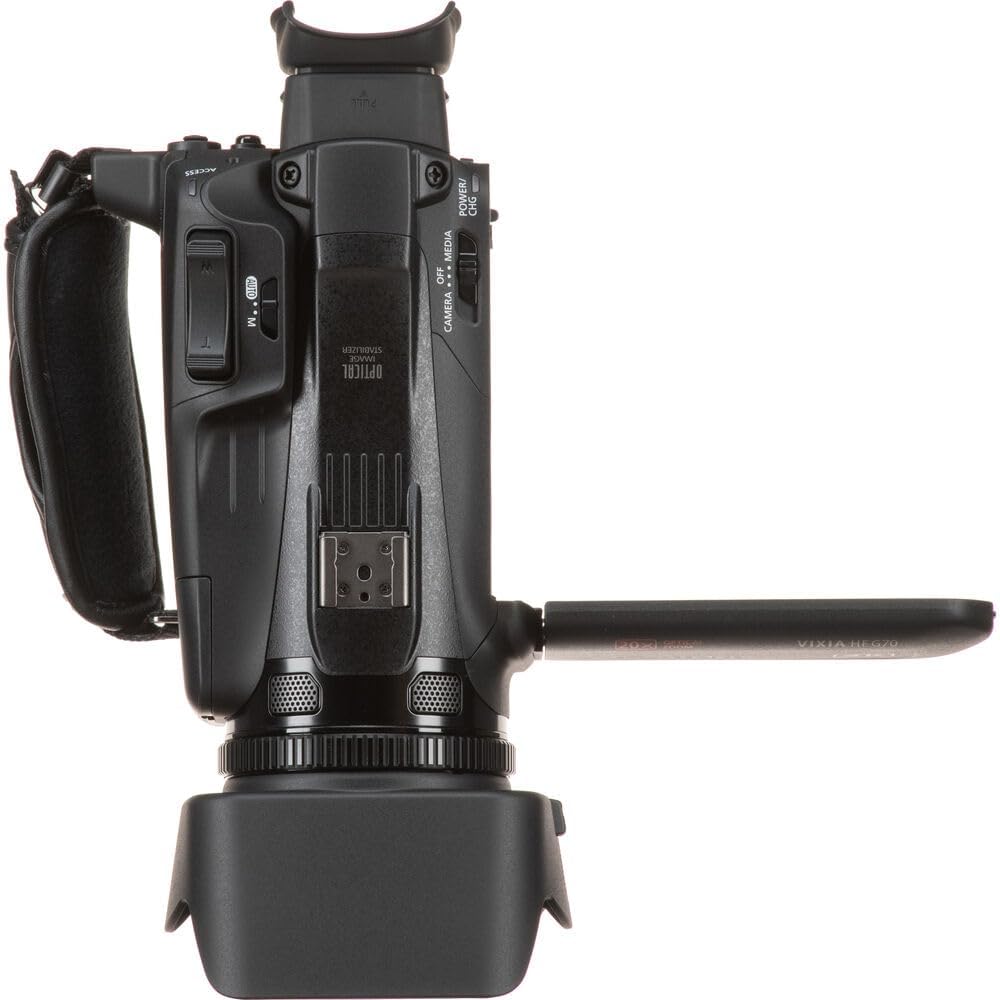 Canon VIXIA HF G70 4K Camcorder – UHD Video Camera with 20x Optical Zoom, 1/2.3' CMOS Sensor, Dual SD Slots & HDMI Output (5734C002) + Shoulder Bag + 64GB Memory Card