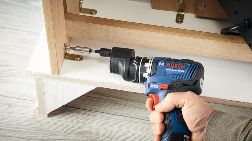 Bosch GSR12V-300FCB22 12V Max Drill/Driver with 5-In-1 Flexiclick® System with (2) 2.0 Ah Batteries