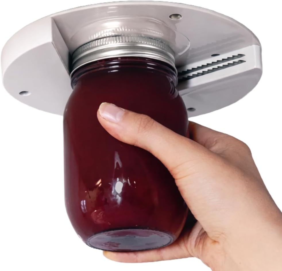 100 Pack Jar Opener for Seniors - Under Cabinet Jar Openers for Weak Hands, Easy Grip, Arthritis jar opener, One Handed Gadgets & Bottle Opener - Essential Kitchen Gadgets for Home Assistance