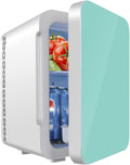 Mini Fridge, Portable Car Refrigerator 22L/22 Can Cooler & Warmer Compact Fridge with 12V DC & 220V AC for Skincare, Food and Drinks, Small Fridge,C
