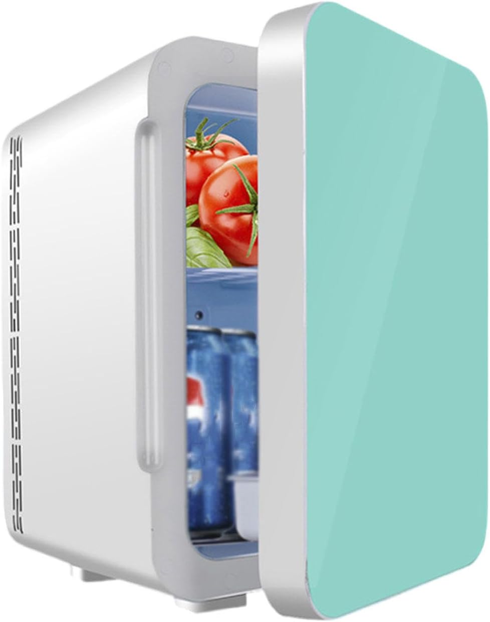 Mini Fridge, Portable Car Refrigerator 22L/22 Can Cooler & Warmer Compact Fridge with 12V DC & 220V AC for Skincare, Food and Drinks, Small Fridge,C