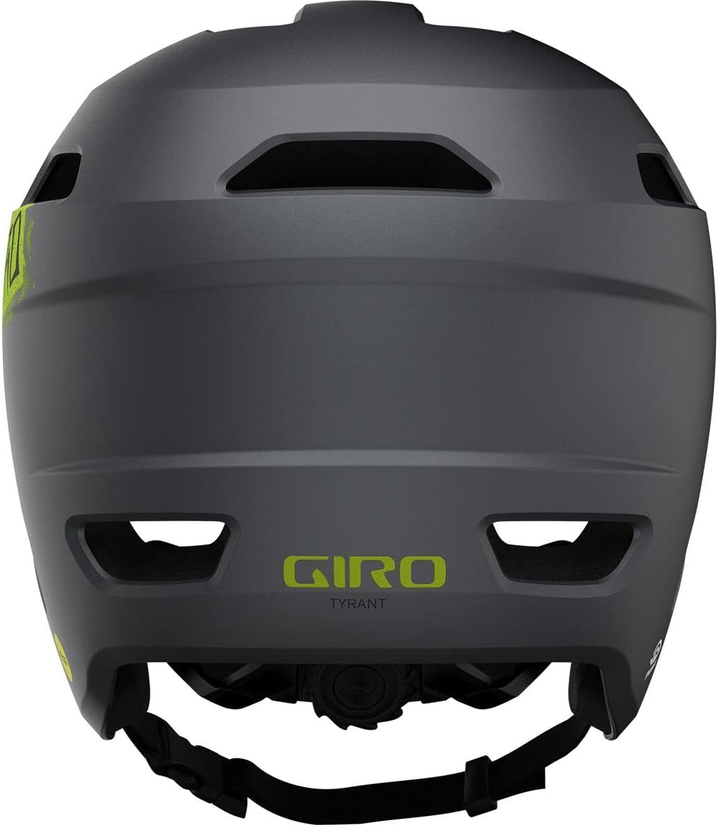Giro Tyrant Spherical Adult Mountain Cycling Helmet - Matte Metallic Black/Ano Lime, Small (51-55 cm)
