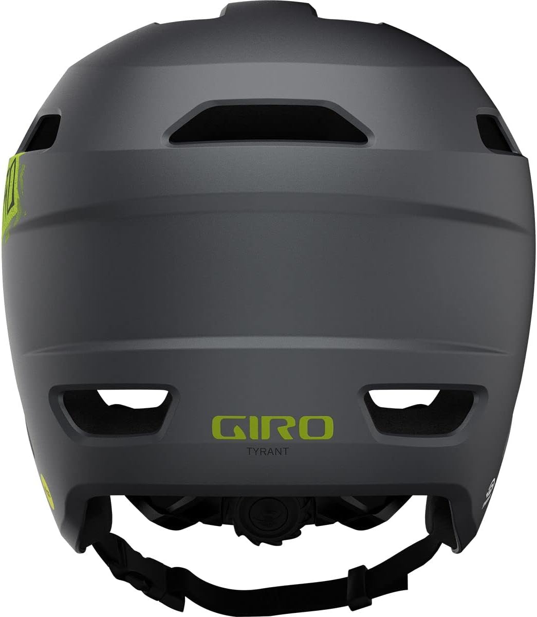 Giro Tyrant Spherical Adult Mountain Cycling Helmet - Matte Metallic Black/Ano Lime, Small (51-55 cm)