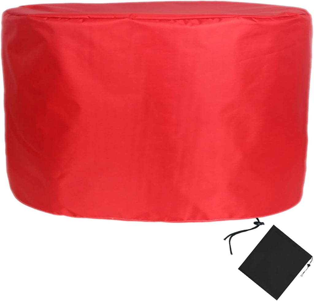 YSUEFIJO Patio Furniture Cover Red 91x47in Garden Furniture Covers Waterproof Round Table Cover 420D Oxford Fabric Anti-UV Tear-Resistant Easy to Clean for Sofa Dining Table and Chairs