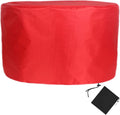 YSUEFIJO Patio Furniture Cover Red 91x47in Garden Furniture Covers Waterproof Round Table Cover 420D Oxford Fabric Anti-UV Tear-Resistant Easy to Clean for Sofa Dining Table and Chairs